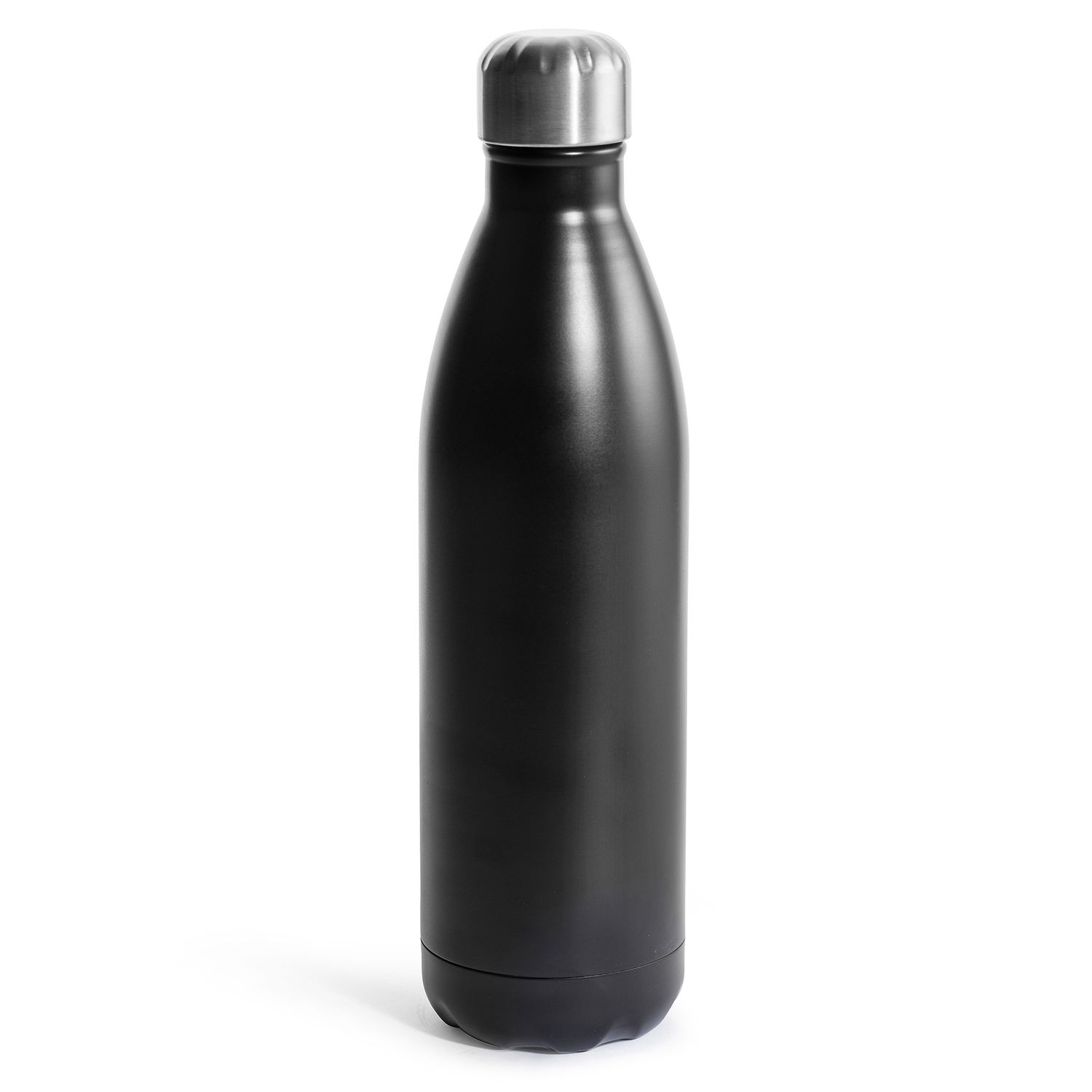 Sagaform Nils stalen fles groot 750ml, Kleur: Zwart