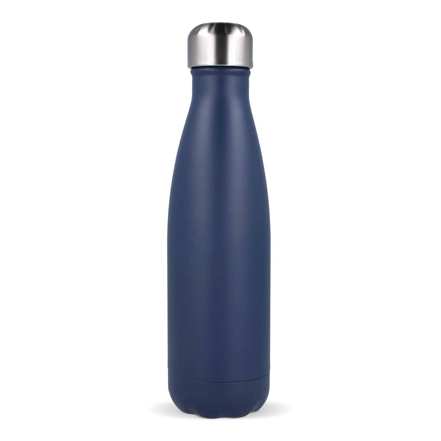Sagaform Nils stalen fles gepoedercoat 500 ml, Kleur: Donkerblauw