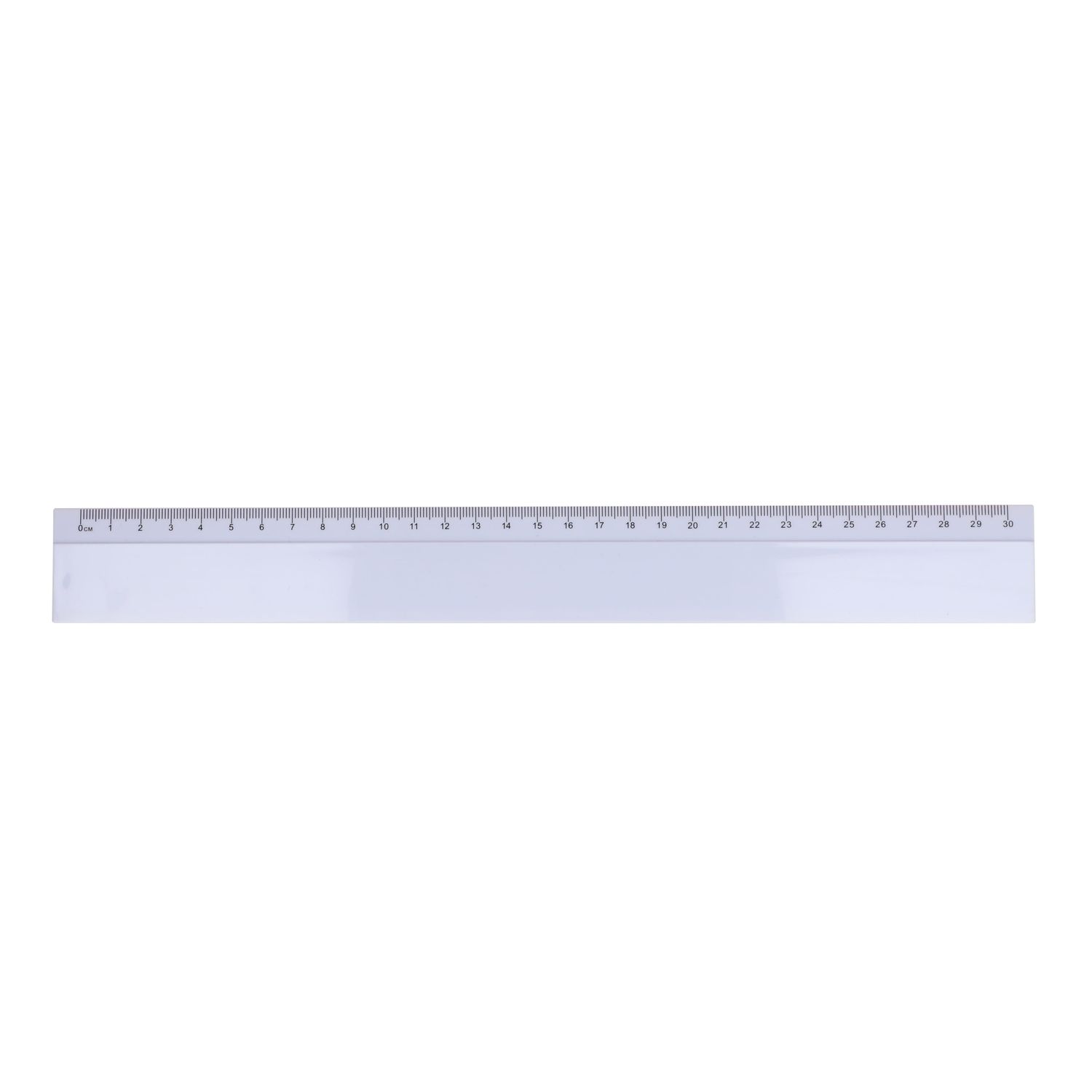 Liniaal 30cm, Kleur: Wit