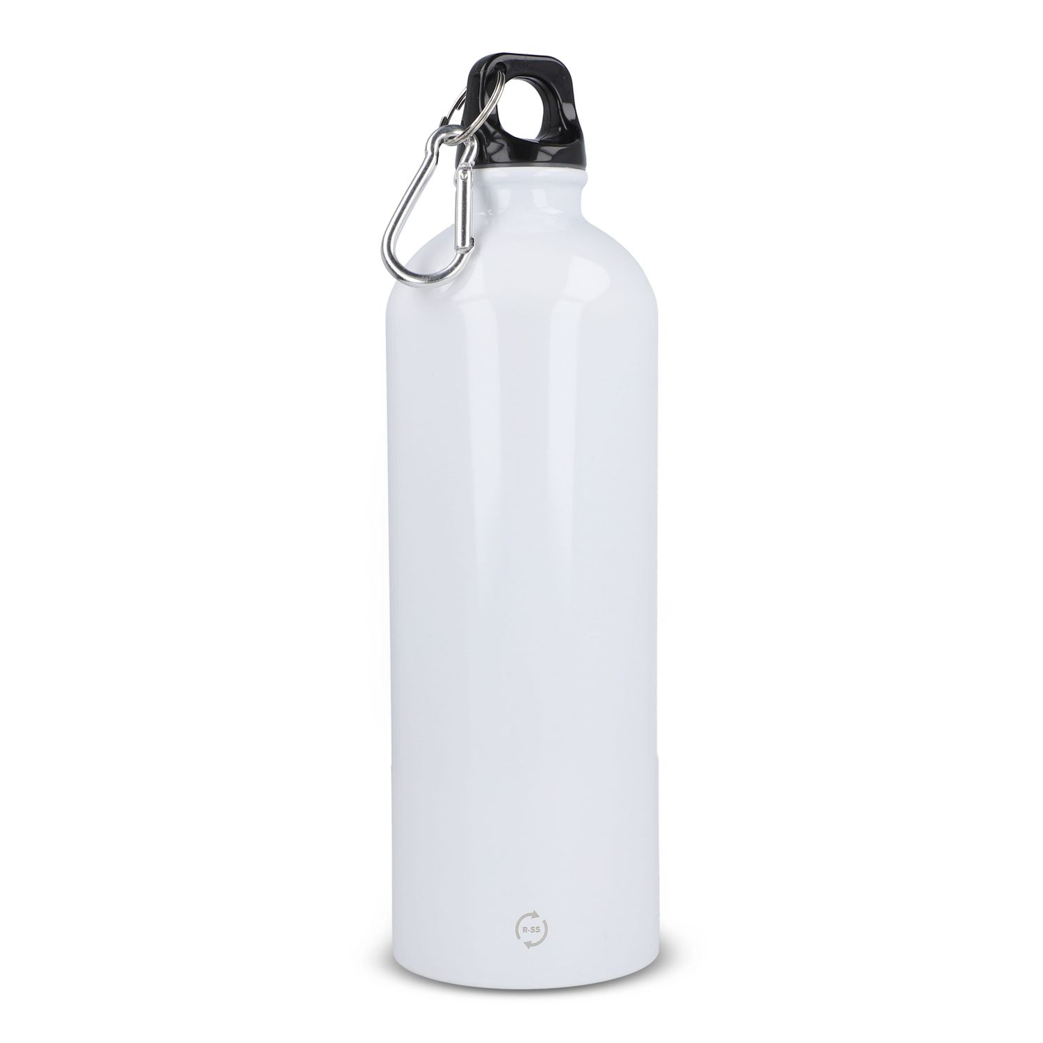 R-SS enkelwandige fles met karabijnhaak 750ml, Kleur: Wit