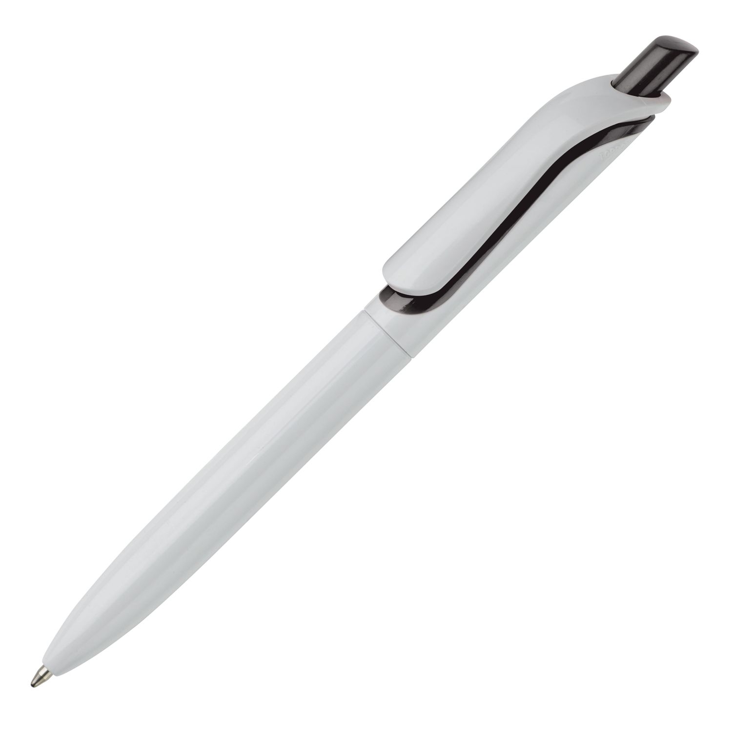 Balpen Click shadow Made in Germany, Kleur: Wit / Zwart