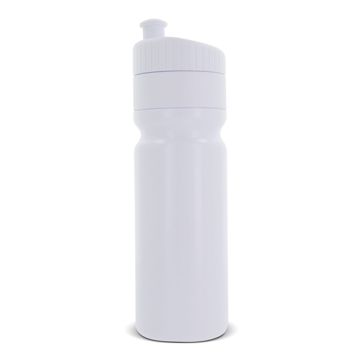 Sport bidon met rand 750ml, Kleur: Wit / Wit