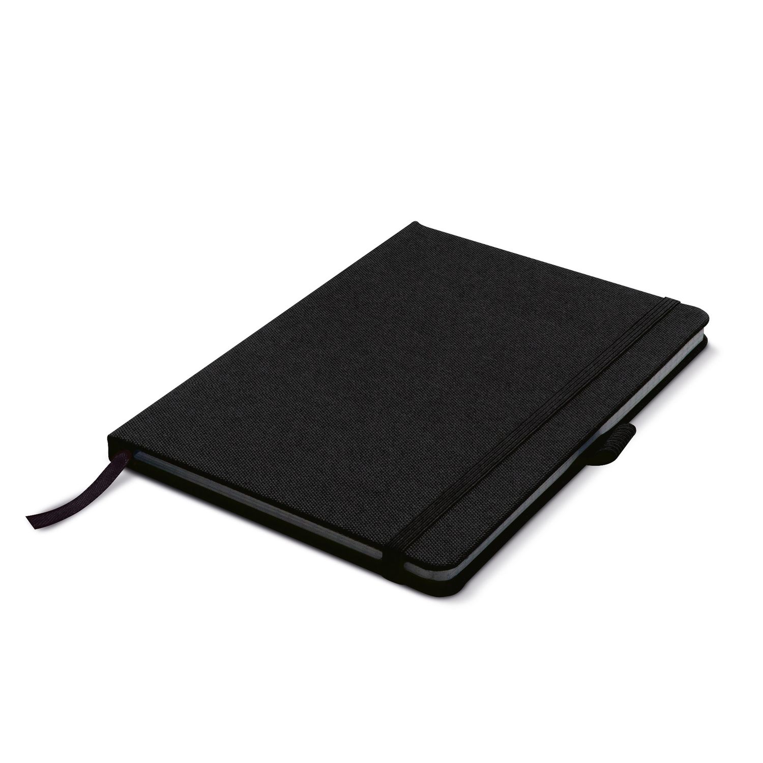 R-PET notitieboek A5, Kleur: Zwart