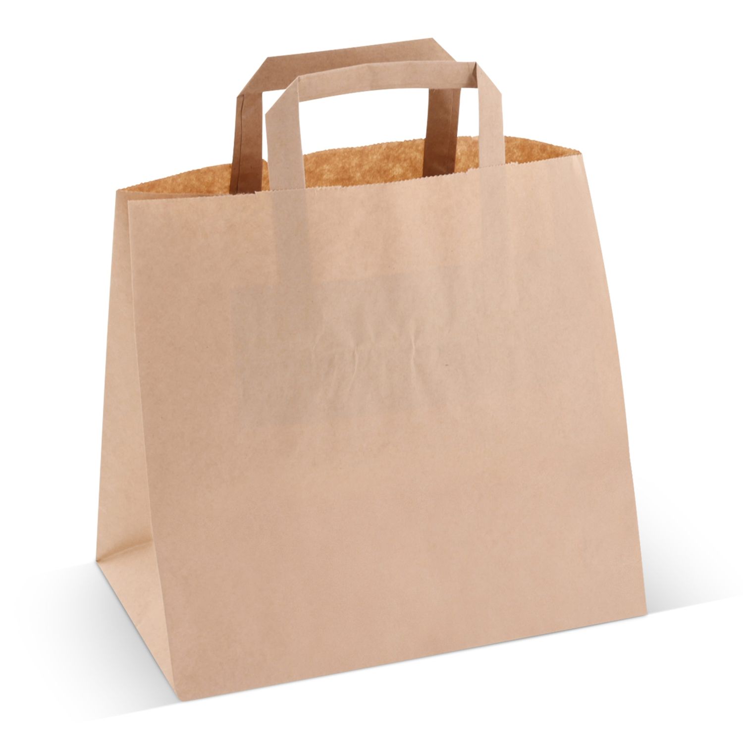 Papieren draagtas 70g/m² 26x17x25cm, Kleur: Bruin