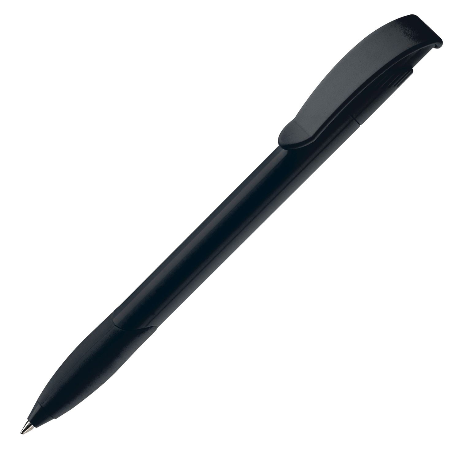 Balpen Apollo recycled met grip, Kleur: Zwart
