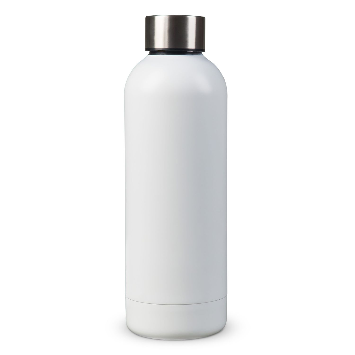 Dubbelwandige vacuüm fles met matte-look 500ml, Kleur: Wit