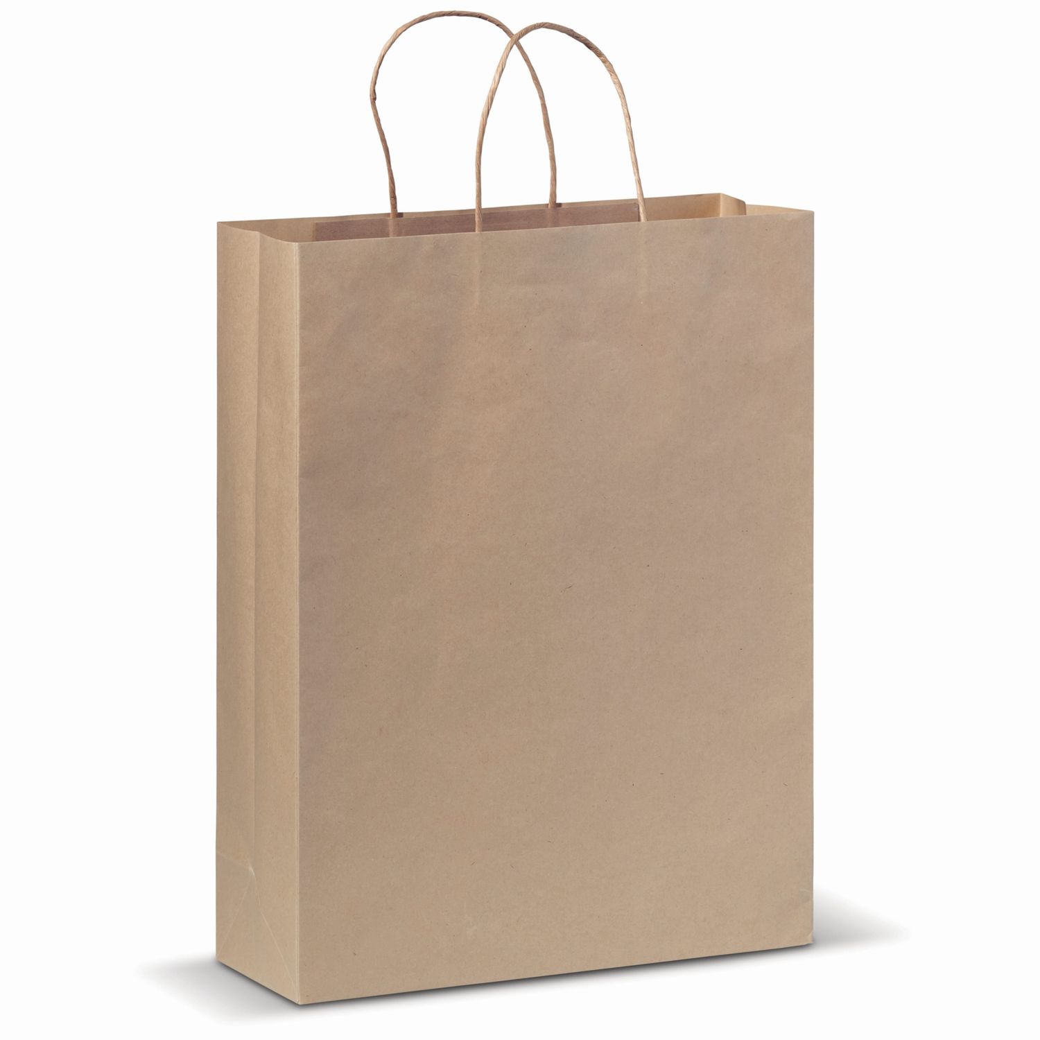 Papieren kraft tas 100g/m² 32x12x41cm, Kleur: Bruin