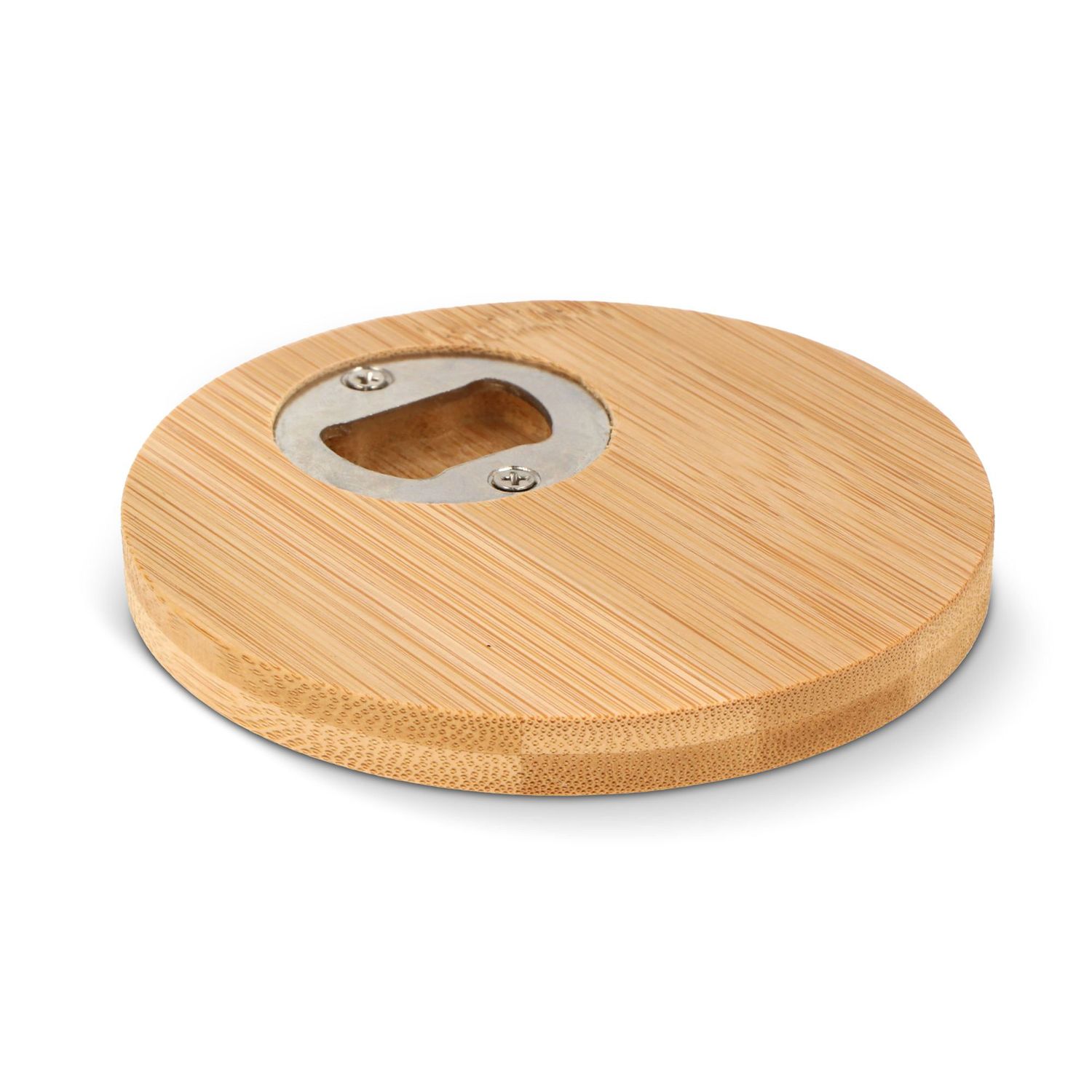 Bamboe onderzetter &amp; flesopener, Kleur: Natuur