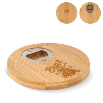 Bamboe onderzetter &amp; flesopener