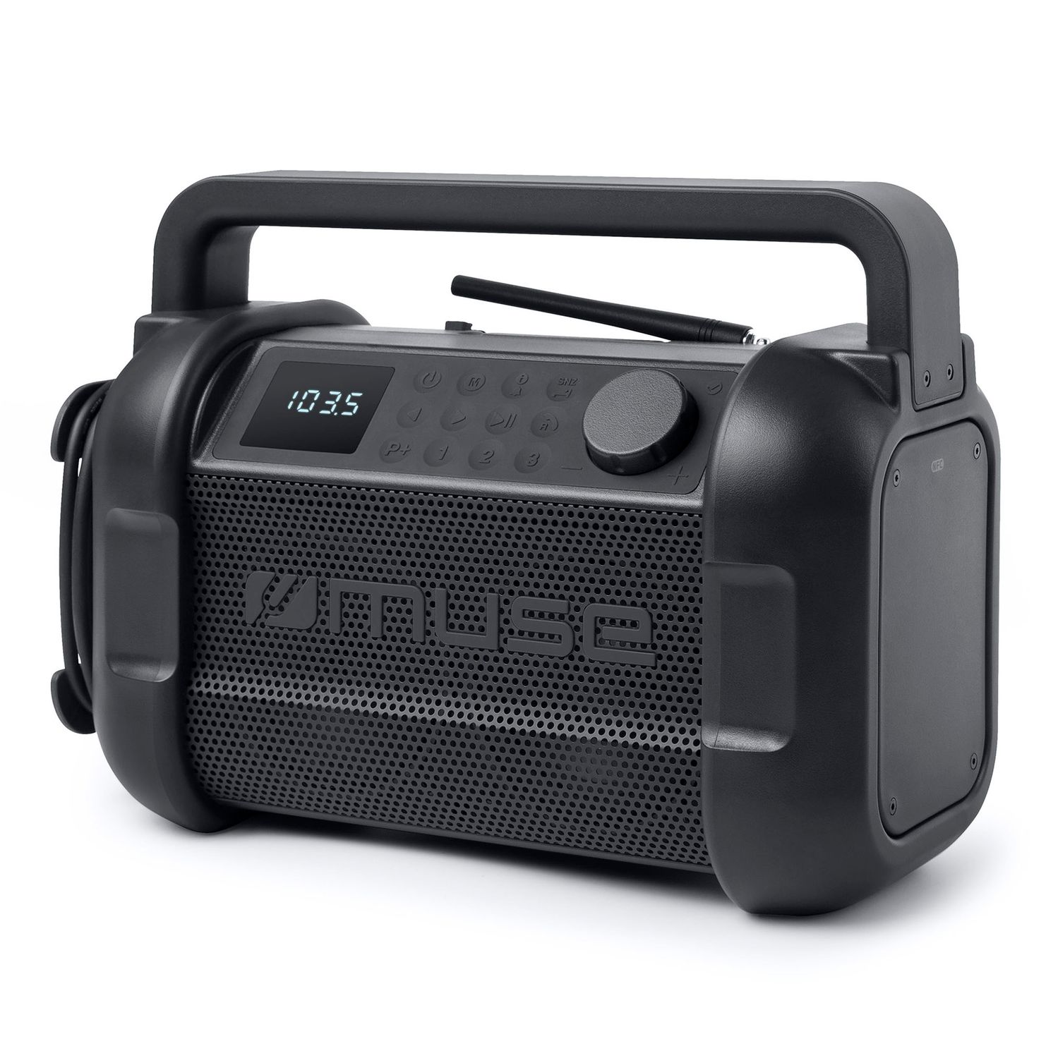 M-928 | Muse bouwradio met Bluetooth 20W met FM-radio, Kleur: Zwart