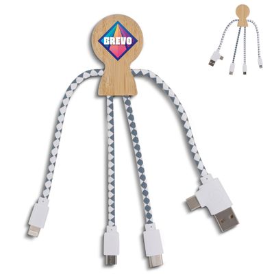 Xoopar Mr. Bio Bamboo Charging Cable