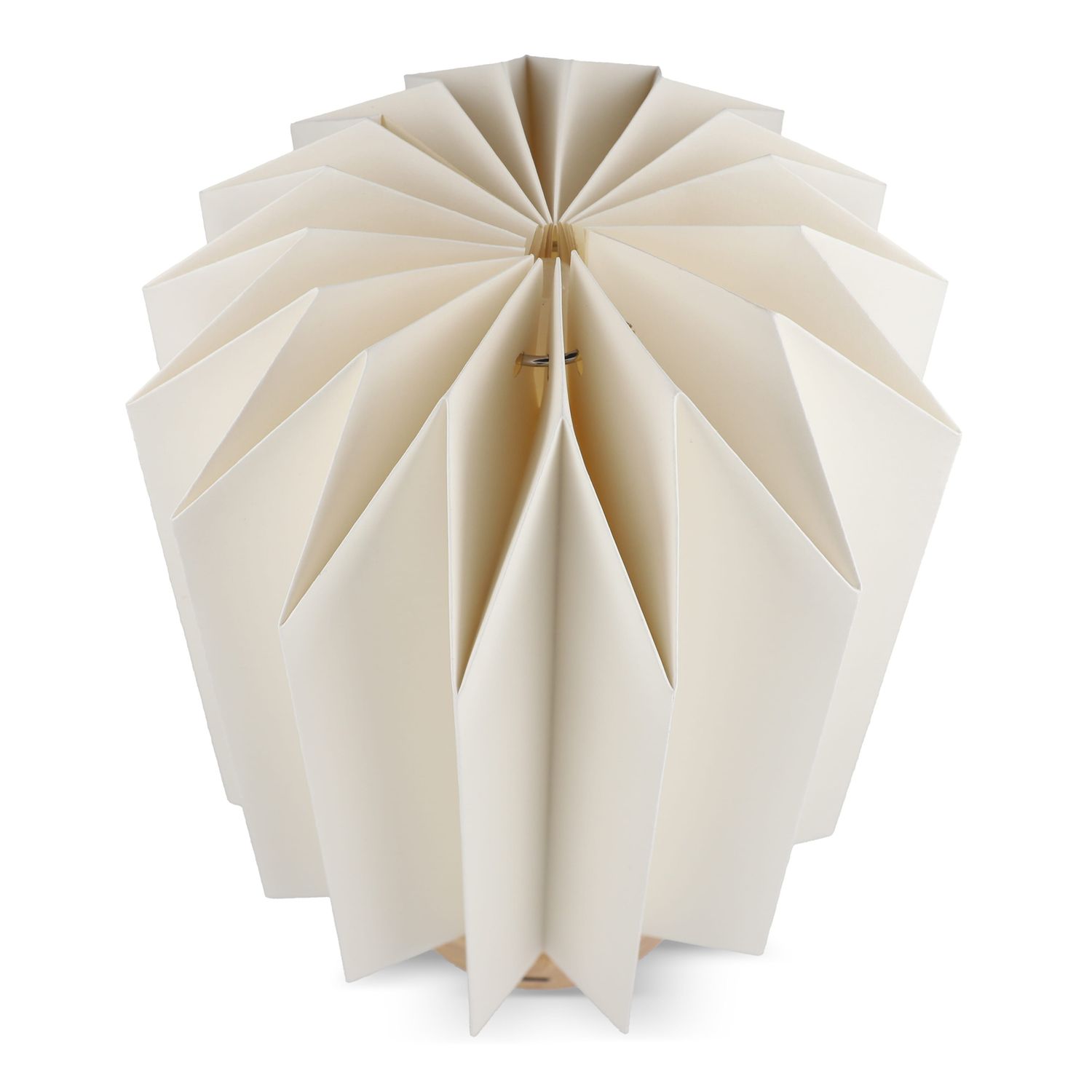 Coollux vouwbare papieren LED lamp Eos op houten voet, 25 cm  (brievenbus doos), Kleur: Natuur