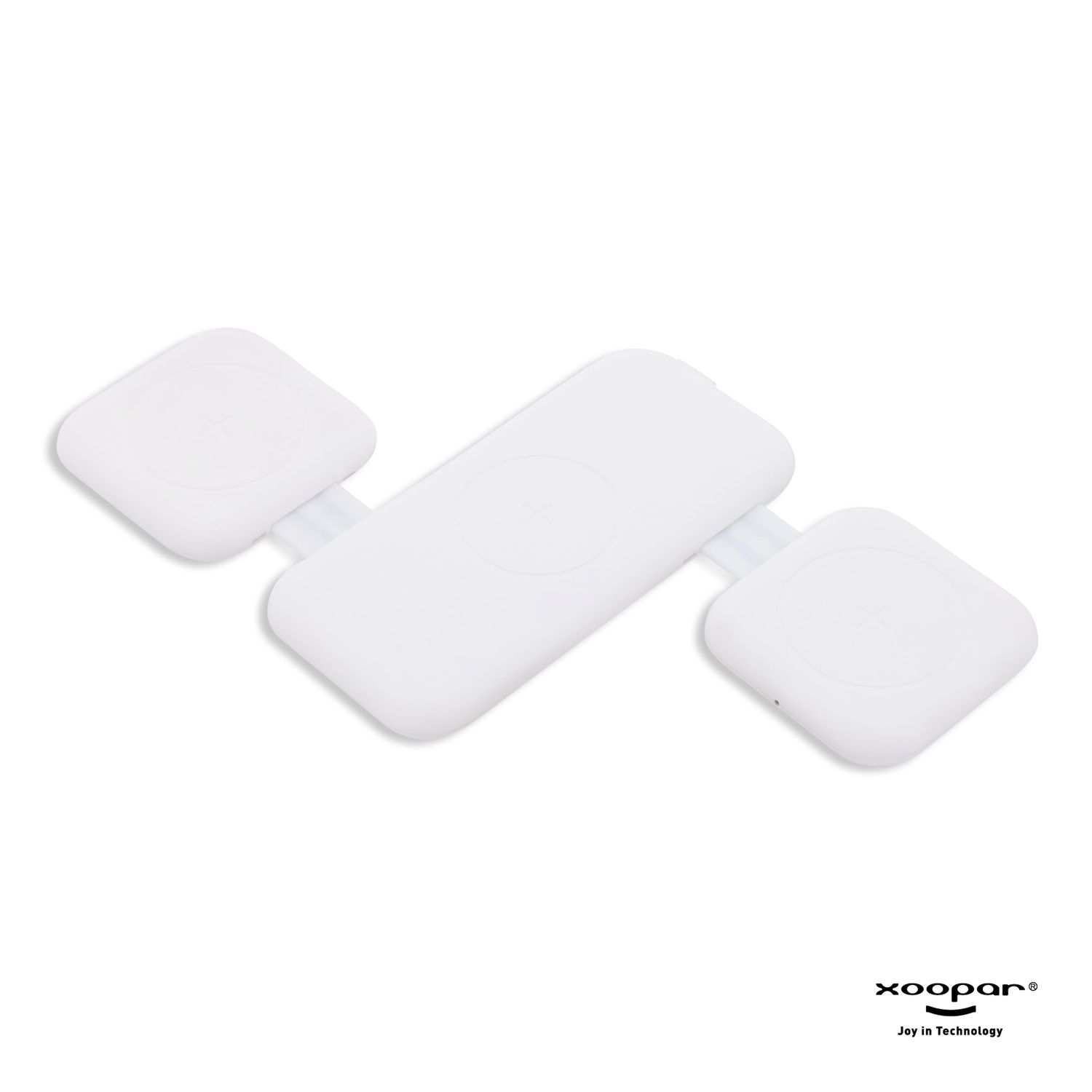 3188 | Xoopar Trafold 3 Wireless charger 15W, Kleur: Wit