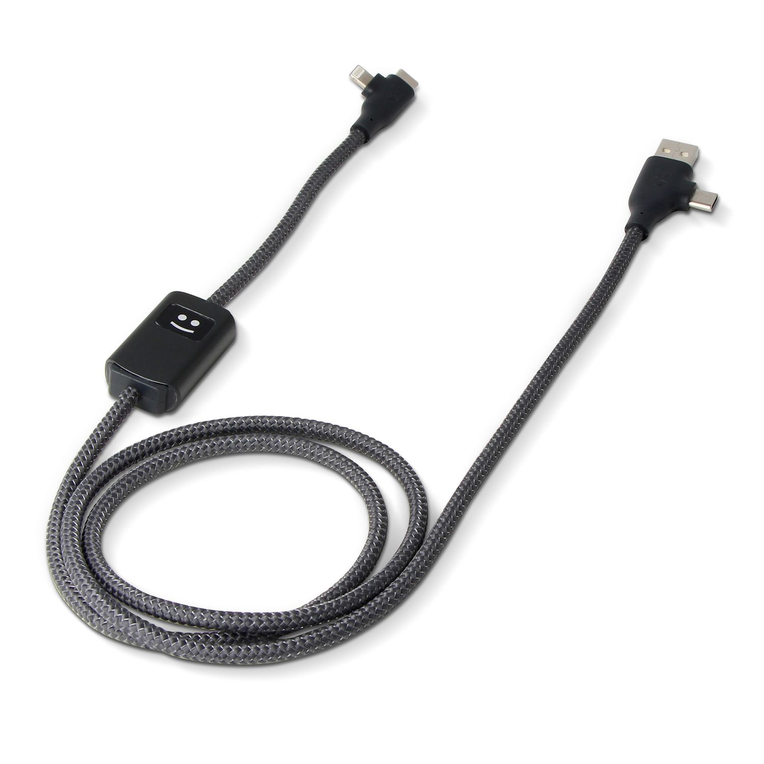 Xoopar Allure PD-kabel met gegevensoverdracht, Kleur: Donker Grijs