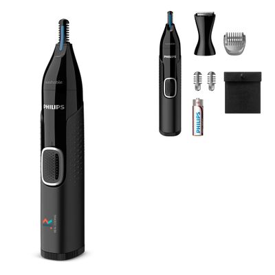 NT5650|Philips Neus-, oor-, wenkbrauwen detailtrimmer met 5 accessoires