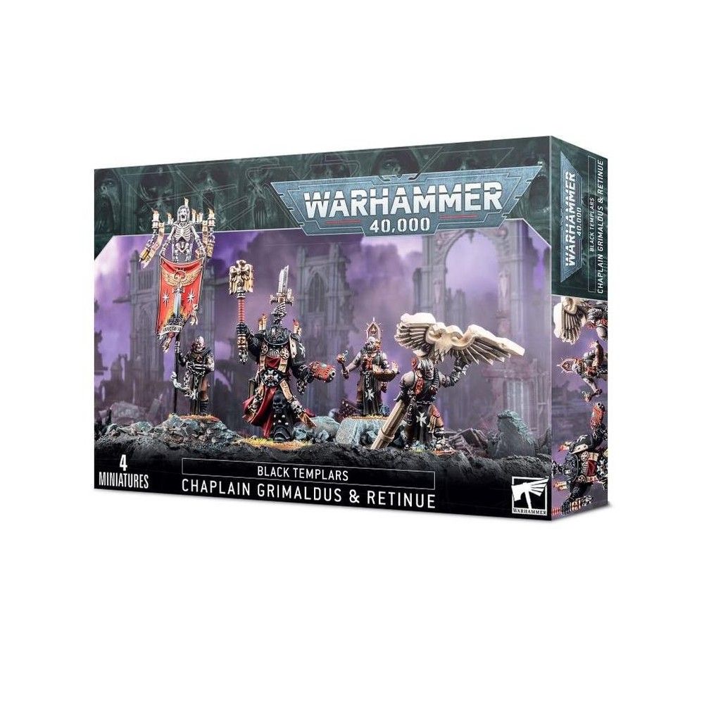 Black Templars - Chaplin Grimaldus &amp; Retinue