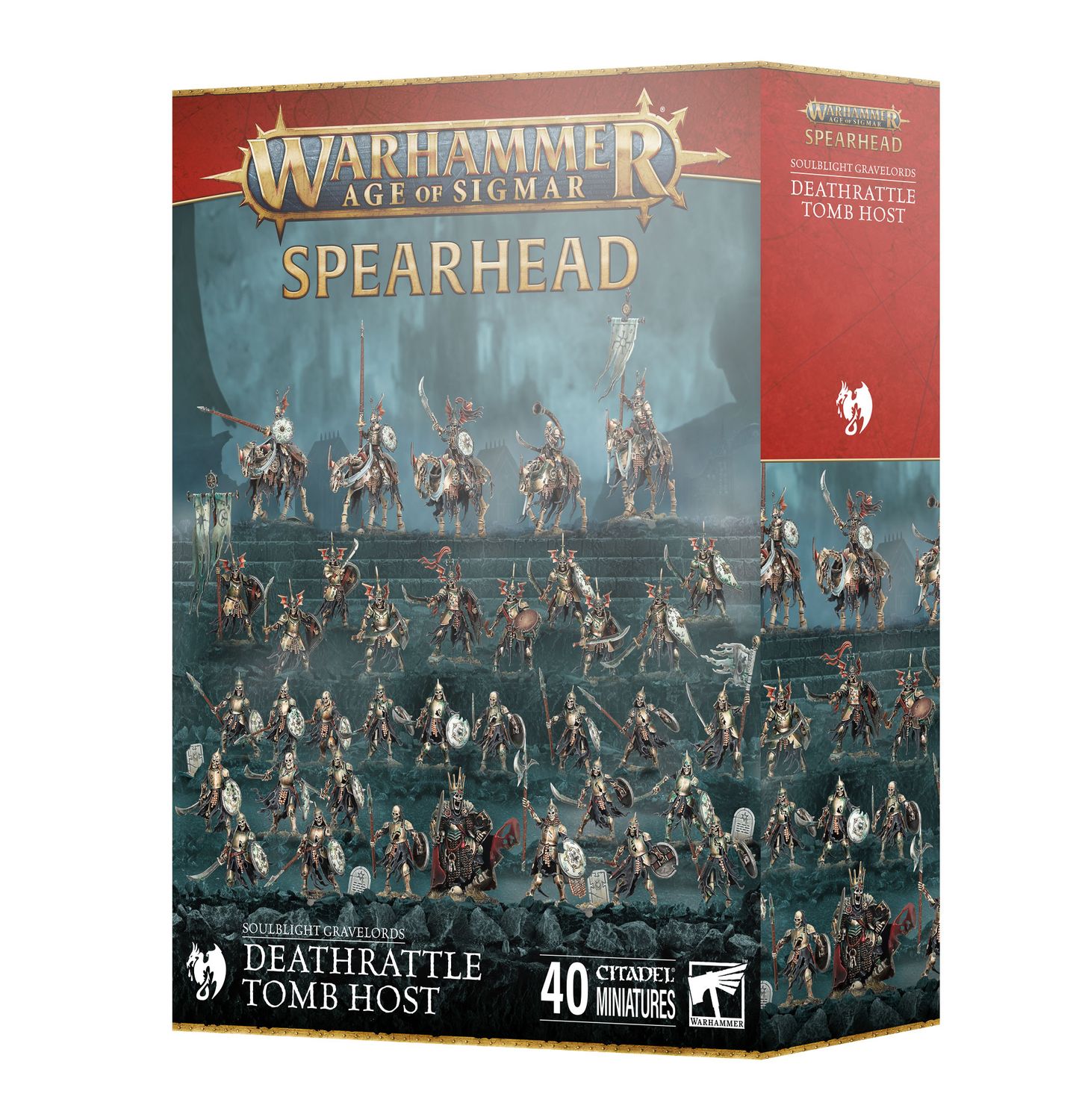 AOS Spearhead Soulblight Gravelords Deathrattle Tomb Host