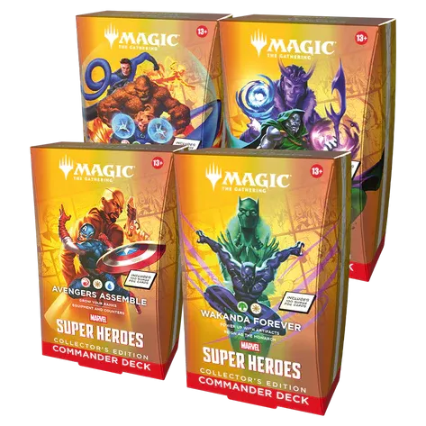 (PRE-ORDER) MARVEL SUPER HEROES COMMANDER COLLECTORS EDITION (set of 4)
