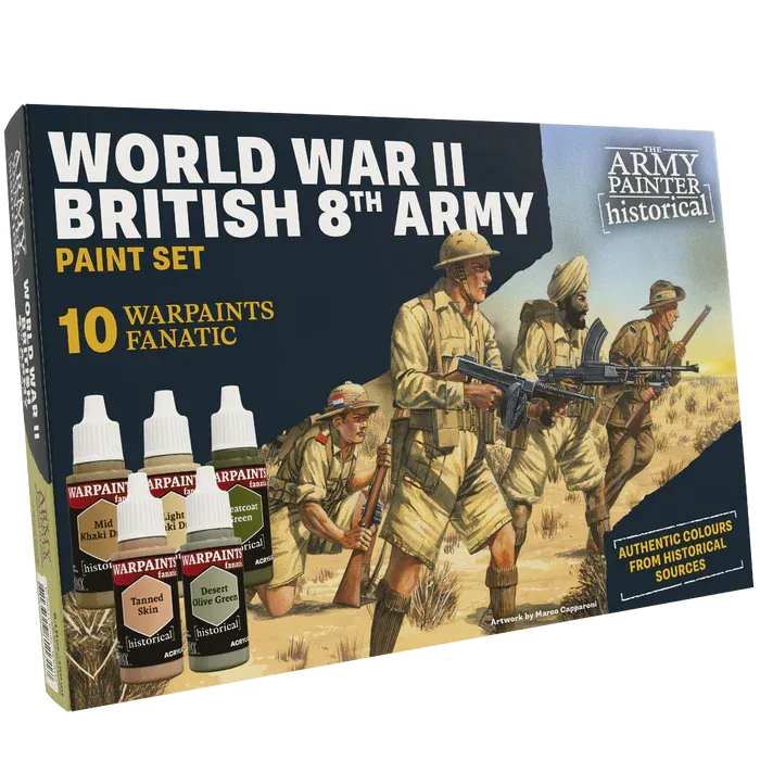 Army Painter WWII British 8th Army Paint Set