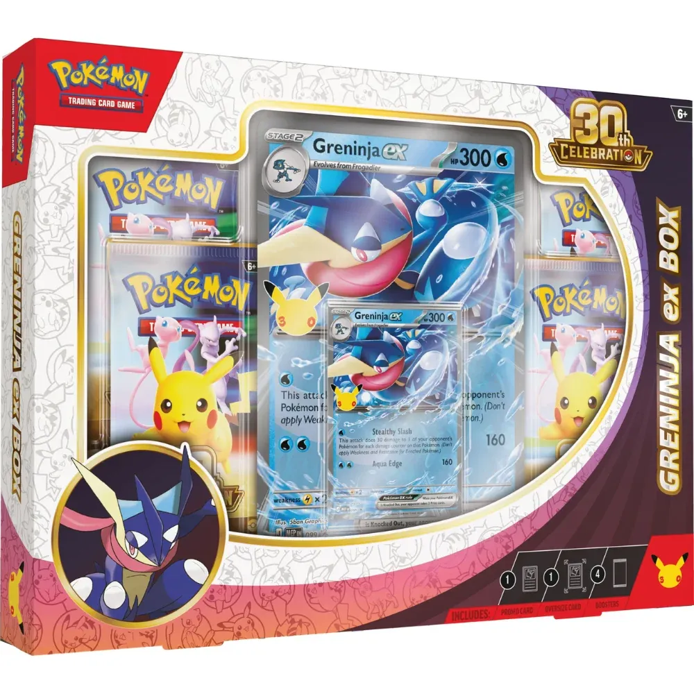 POKEMON 30TH CELEBRATION SYLVEON EX/ GRENINJA EX BOX