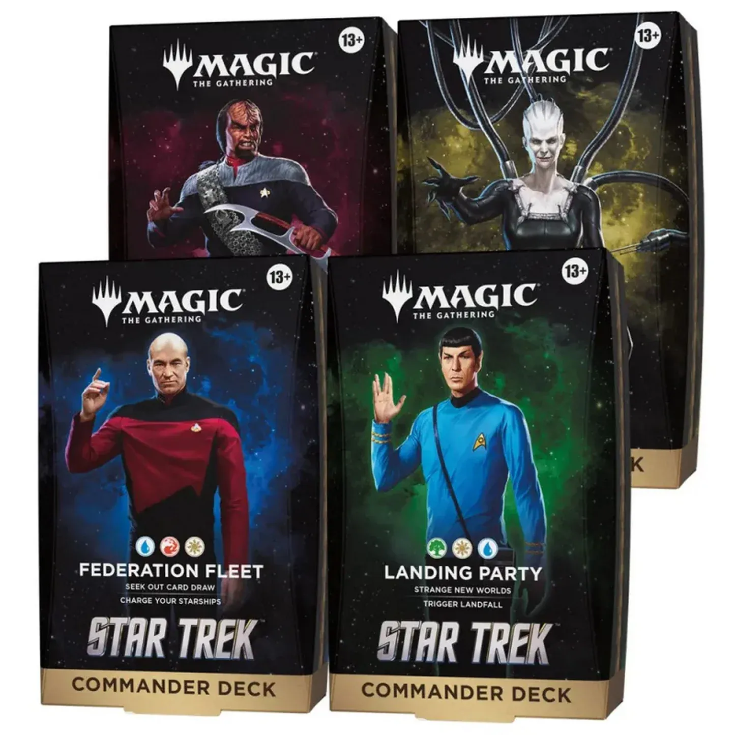 (Pre-order) STAR TREK COMMANDER SET OF 4