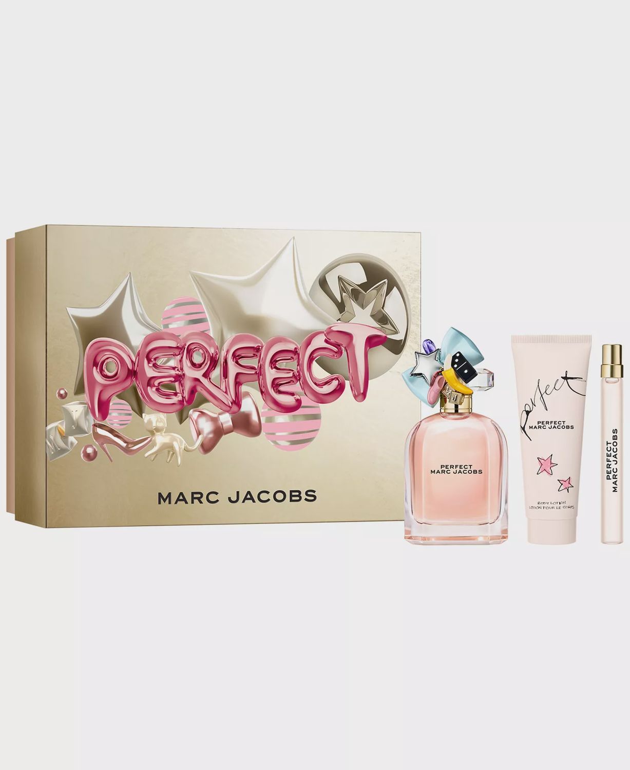 Marc Jacobs Perfect EDP Gift Set, Women’s 3.4 oz (3-Piece Set)