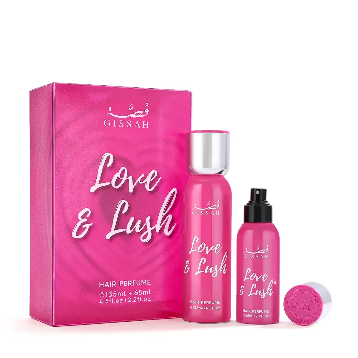 Gissah Love &amp; Lush Hair Mist 2PCS Set (135ml+65ml)