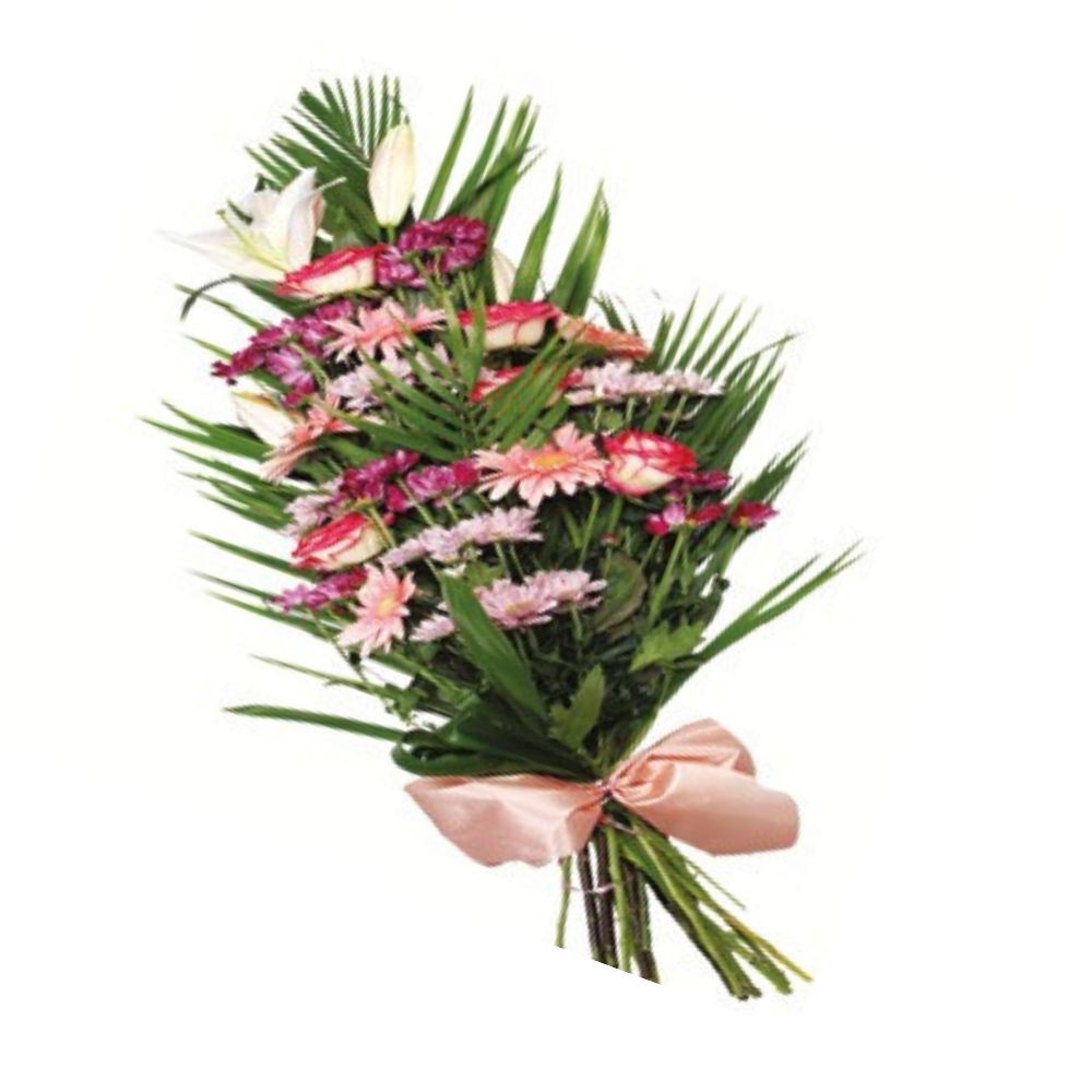 Gerbe fleurs de saison pastel