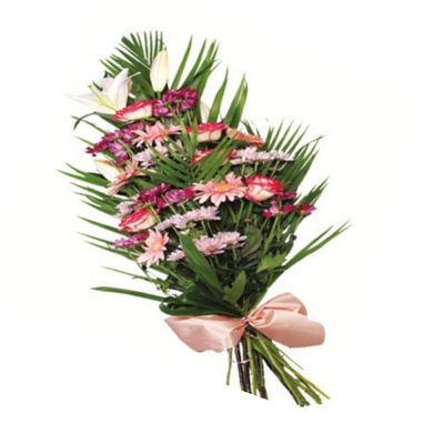 Gerbe fleurs de saison pastel Gerbe fleurs de saison pastel