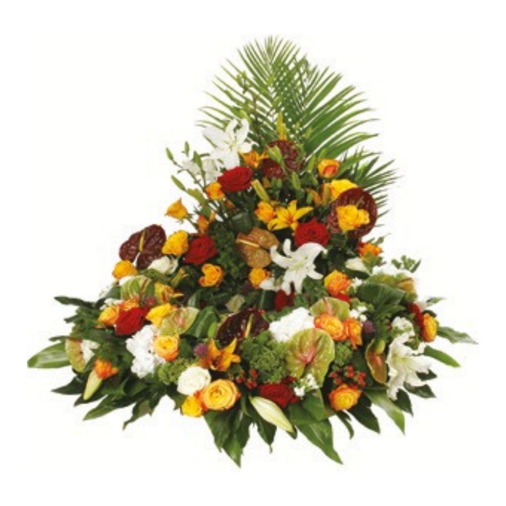 Couronne de fleurs de saison