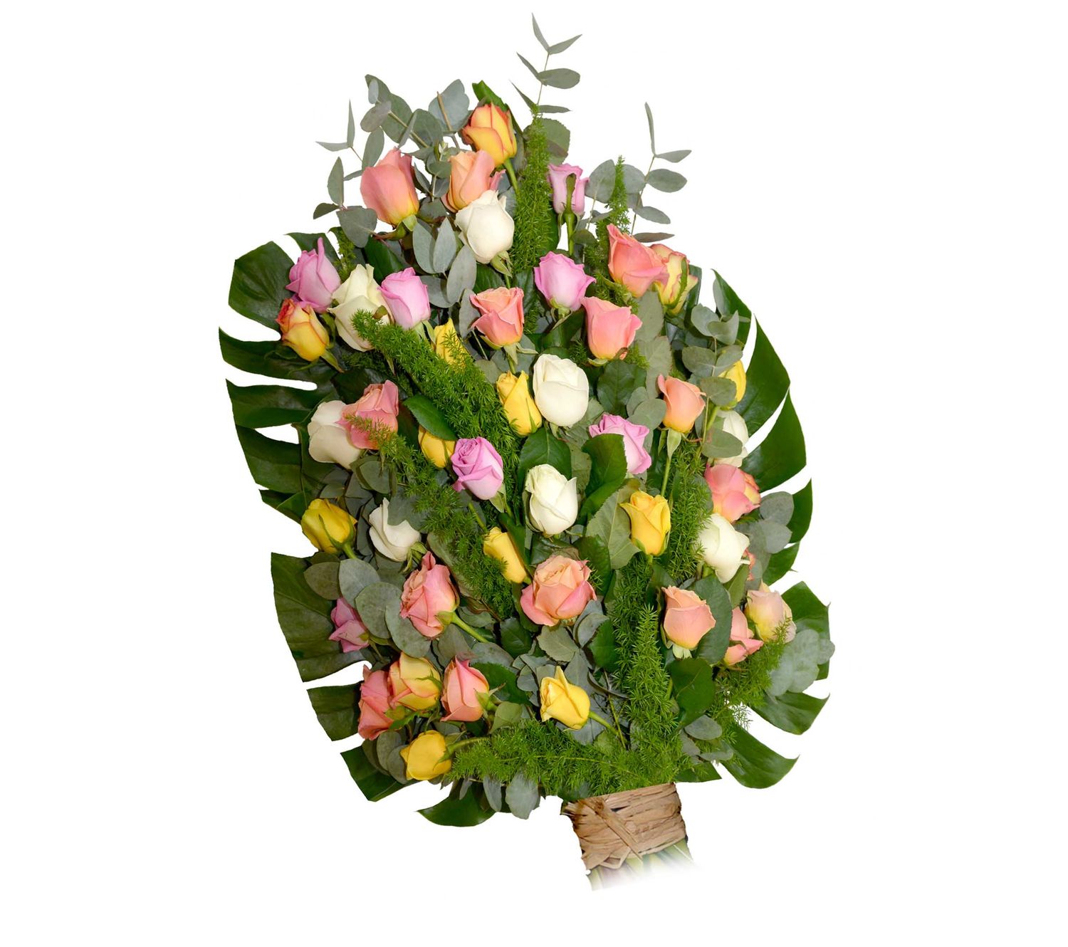 Gerbe de roses variées