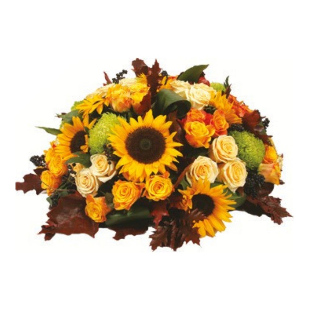 coussin fleurs de saison coloré