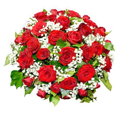 Panier fleurs de roses rouges Panier fleurs de roses rouges