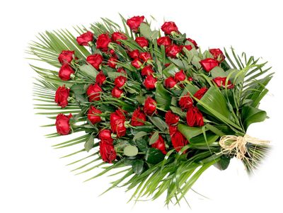 Gerbe fleurs de roses rouges Gerbe fleurs de roses rouges