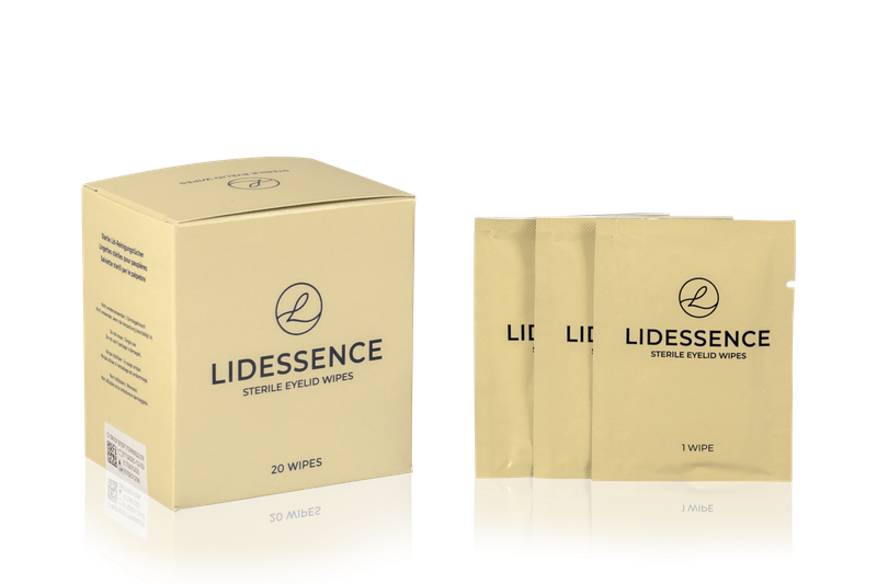 LIDESSENCE Sterile Eyelid Wipes, 20 pcs