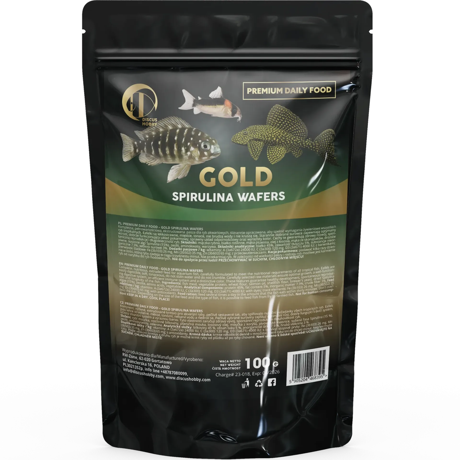 Premium Daily Food - Gold Spirulina Wafers 200 gram Premium Daily Food - Gold Spirulina Wafers 200 gram