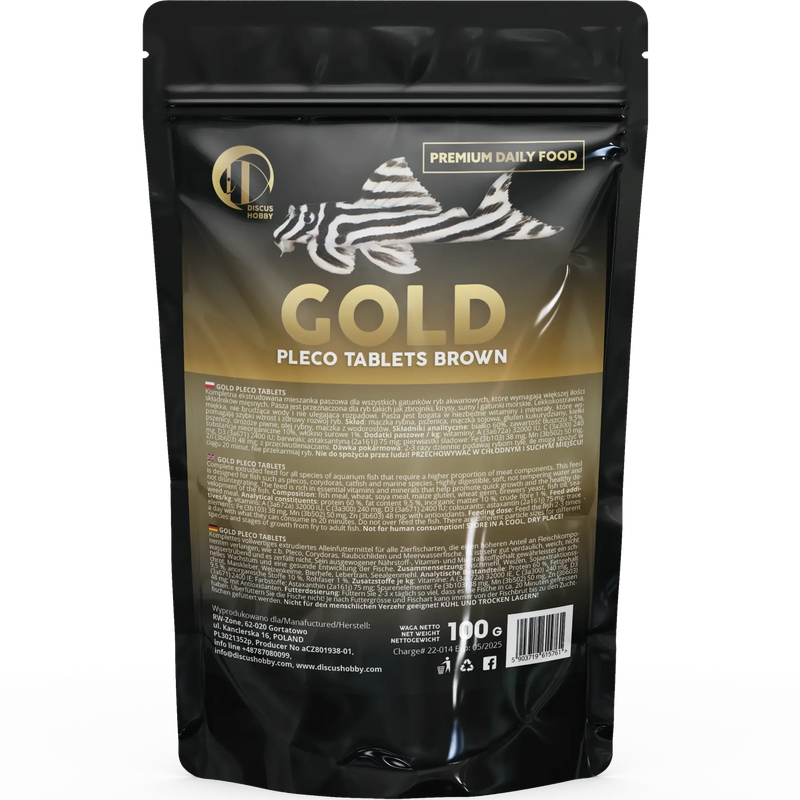 Premium Daily Food - Gold Pleco Tablets Brown 200 gram