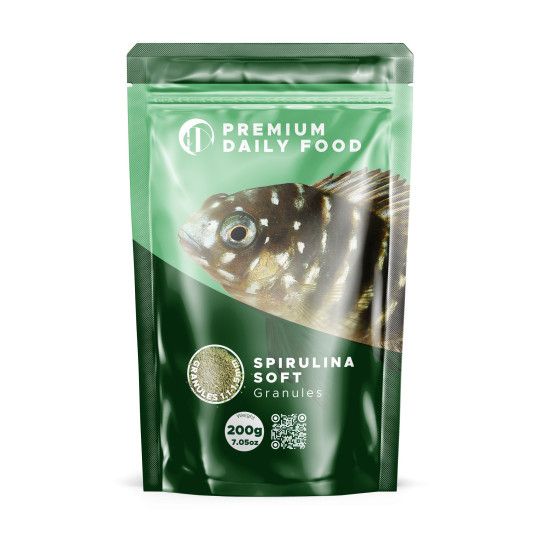 Premium Daily Food - Spirulina Soft Granules 200 gram
