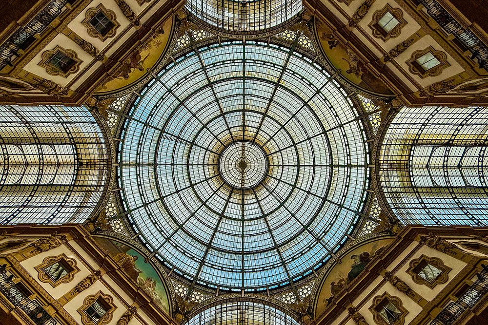 Milan Galleria Glass Dome - Italian Renaissance Architecture Print