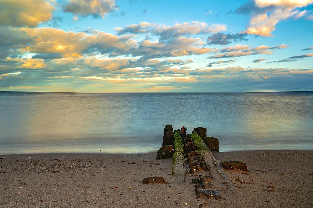 Calm Horizon Seascape - Long Exposure Beach Photography Print