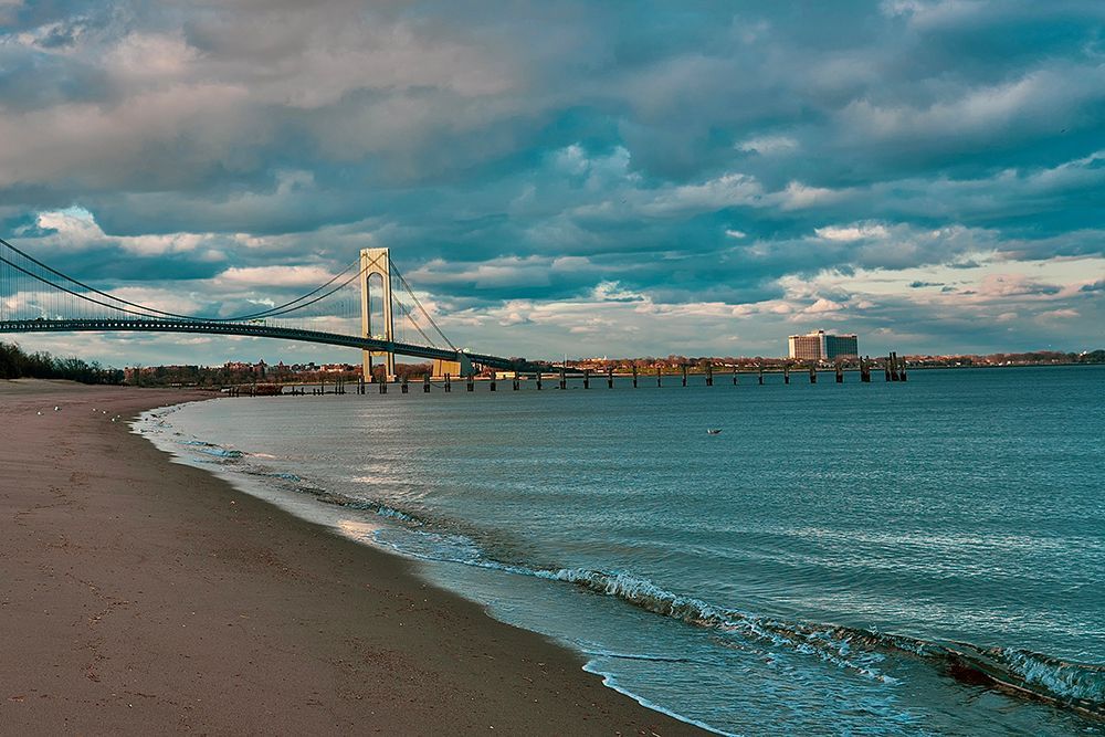 Bridge on the Horizon - Coastal Landscape Photography Print
