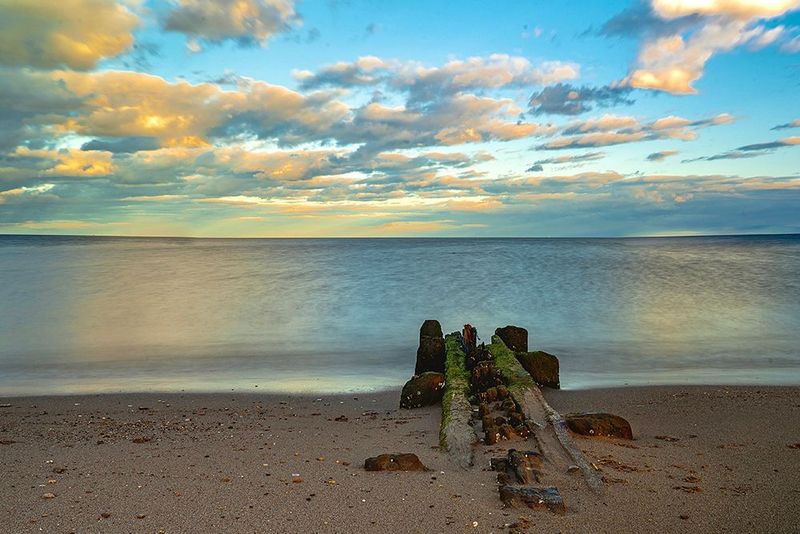 Calm Horizon Seascape - Long Exposure Beach Photography Print