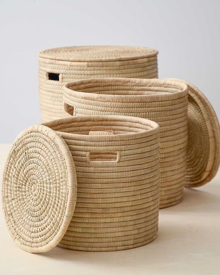 Salima Storage Basket – Natural Woven Design (45–50 cm)