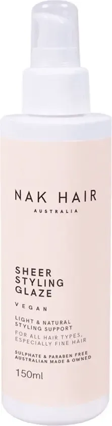 NAK Hair Sheer Styling Glaze 150ml* NAK Hair Sheer Styling Glaze 150ml*