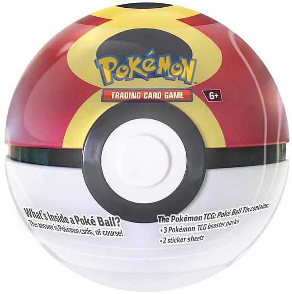 Pokémon Poké Ball Tin: Great Ball (2025) – 3 Boosters + Stickers