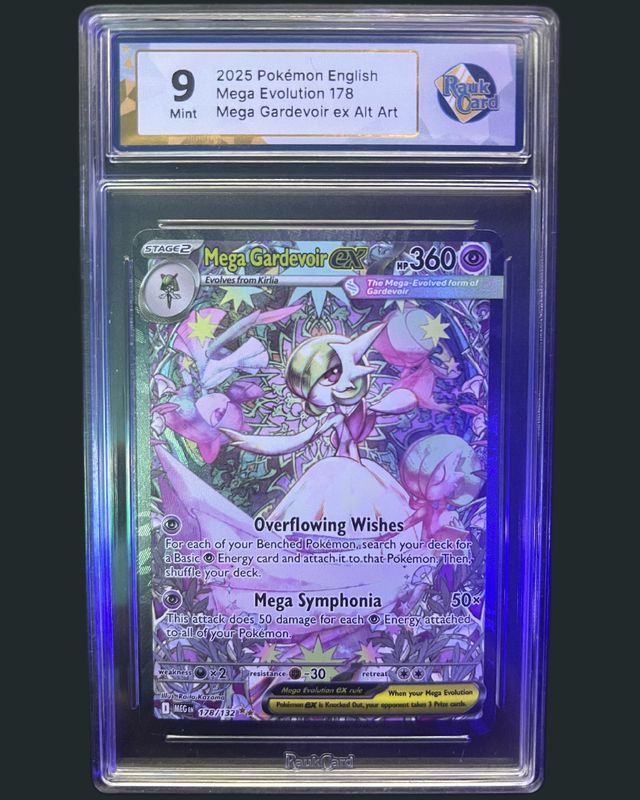Pokémon TCG Mega Gardevoir ex Alt Art 178/132 Mega Evolution – Graded RaukCard 9