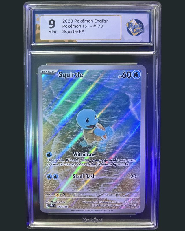 Pokémon TCG Squirtle Full Art 170/165 Pokémon 151 – Rauk Card 9