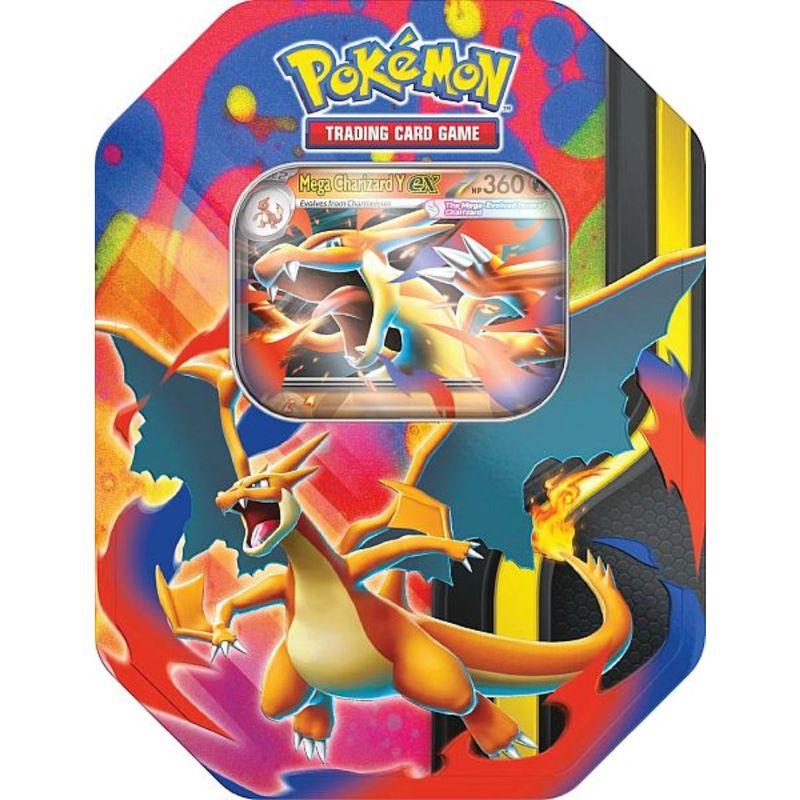 Pokemon Tin Kasse - 2026 Wave 1 Spring: Mega Charizard Y ex - Mega Charizard Collector's Tin Box