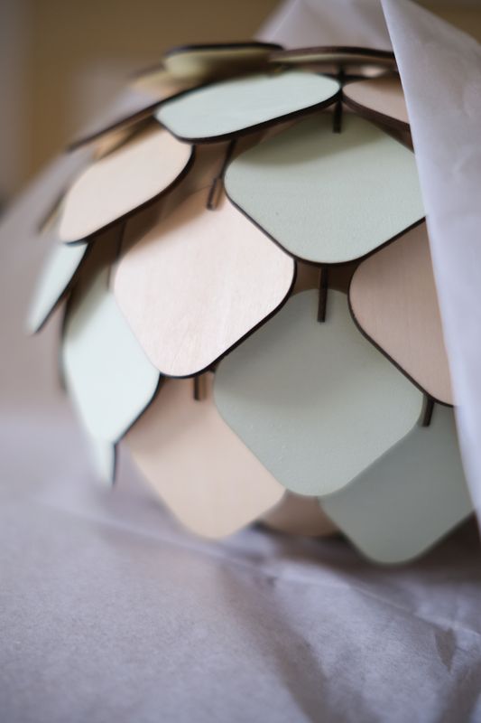 Petite lampe à poser Coloris "Mésange"