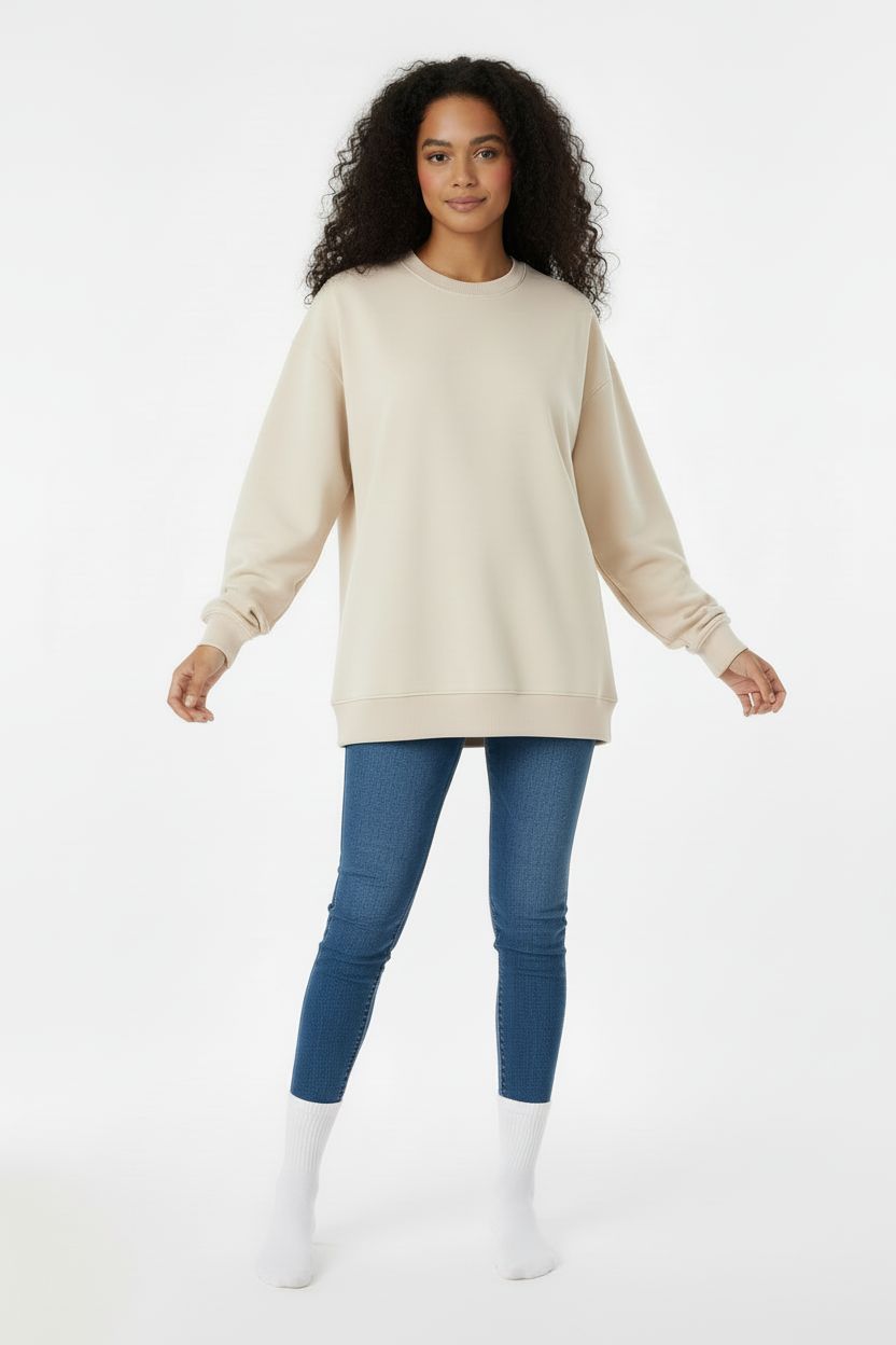 Heavy Plain Fleece Sweatshirt